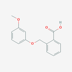 molecular formula C15H14O4 B2513903 2-(3-Methoxyphenoxymethyl)benzoic acid CAS No. 938341-60-7
