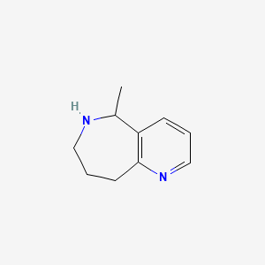 molecular formula C10H14N2 B2513907 5-Methyl-6,7,8,9-tetrahydro-5H-pyrido[3,2-c]azepine CAS No. 2241142-44-7