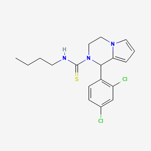 N-butyl-1-(2,4-dichlorophenyl)-3,4-dihydropyrrolo[1,2-a]pyrazine-2(1H)-carbothioamide