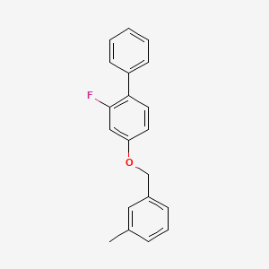 2-Fluoro-4-[(3-methylbenzyl)oxy]-1,1'-biphenyl