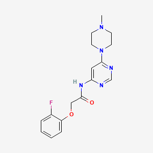molecular formula C17H20FN5O2 B2513941 2-(2-氟苯氧基)-N-(6-(4-甲基哌嗪-1-基)嘧啶-4-基)乙酰胺 CAS No. 1396859-74-7