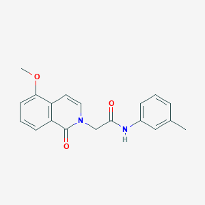 2-(5-methoxy-1-oxoisoquinolin-2-yl)-N-(3-methylphenyl)acetamide