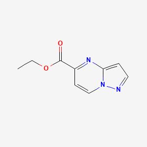 molecular formula C9H9N3O2 B2513950 Ethyl pyrazolo[1,5-a]pyrimidine-5-carboxylate CAS No. 619306-82-0