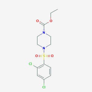 molecular formula C13H16Cl2N2O4S B2513964 Ethyl 4-(2,4-dichlorophenyl)sulfonylpiperazine-1-carboxylate CAS No. 914234-62-1
