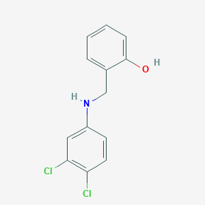 molecular formula C13H11Cl2NO B2513967 2-[(3,4-Dichloroanilino)methyl]benzenol CAS No. 329779-40-0