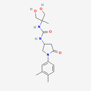 1-(1,3-Dihydroxy-2-methylpropan-2-yl)-3-(1-(3,4-dimethylphenyl)-5-oxopyrrolidin-3-yl)urea