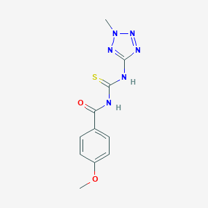 4-methoxy-N-[(2-methyltetrazol-5-yl)carbamothioyl]benzamide