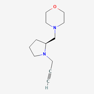 molecular formula C12H20N2O B2513985 4-[[(2S)-1-Prop-2-ynylpyrrolidin-2-yl]methyl]morpholine CAS No. 2305124-74-5