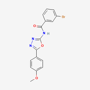 3-bromo-N-(5-(4-methoxyphenyl)-1,3,4-oxadiazol-2-yl)benzamide