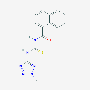 molecular formula C14H12N6OS B251401 N-[(2-methyltetrazol-5-yl)carbamothioyl]naphthalene-1-carboxamide 