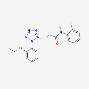 molecular formula C17H16ClN5O2S B2514010 N-(2-chlorophenyl)-2-[1-(2-ethoxyphenyl)tetrazol-5-yl]sulfanylacetamide CAS No. 874467-23-9
