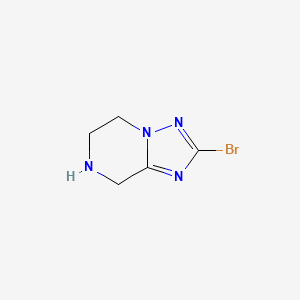 molecular formula C5H7BrN4 B2514011 2-溴-5,6,7,8-四氢[1,2,4]三唑并[1,5-A]吡嗪 CAS No. 1260663-45-3