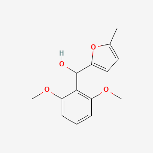 molecular formula C14H16O4 B2514015 (2,6-Dimethoxyphenyl)-(5-methylfuran-2-yl)methanol CAS No. 1771378-34-7