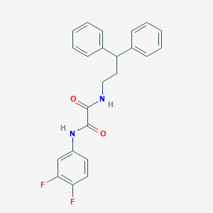 molecular formula C23H20F2N2O2 B2514020 N1-(3,4-difluorophenyl)-N2-(3,3-diphenylpropyl)oxalamide CAS No. 941939-04-4