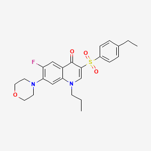 molecular formula C24H27FN2O4S B2514023 3-((4-ethylphenyl)sulfonyl)-6-fluoro-7-morpholino-1-propylquinolin-4(1H)-one CAS No. 892770-31-9