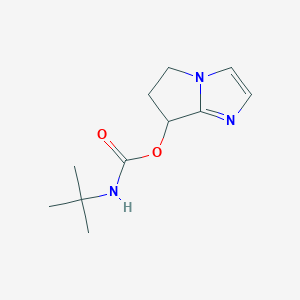 molecular formula C11H17N3O2 B2514026 6,7-Dihydro-5H-pyrrolo[1,2-a]imidazol-7-yl tert-butylcarbamate CAS No. 2007916-11-0