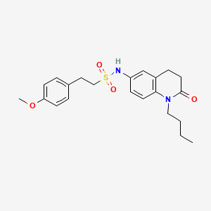 N-(1-butyl-2-oxo-1,2,3,4-tetrahydroquinolin-6-yl)-2-(4-methoxyphenyl)ethanesulfonamide