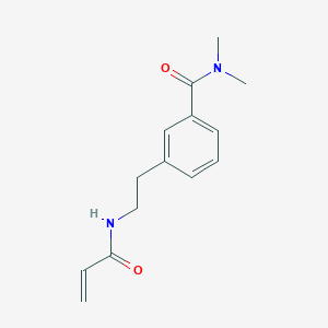 molecular formula C14H18N2O2 B2514067 N,N-Dimethyl-3-[2-(prop-2-enoylamino)ethyl]benzamide CAS No. 2411302-59-3