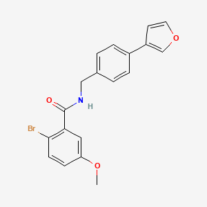 2-bromo-N-(4-(furan-3-yl)benzyl)-5-methoxybenzamide