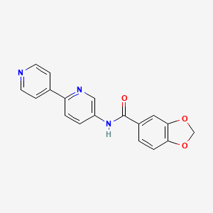 N-{[2,4'-bipyridine]-5-yl}-2H-1,3-benzodioxole-5-carboxamide