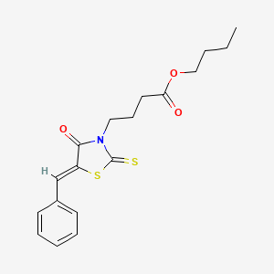 (Z)-butyl 4-(5-benzylidene-4-oxo-2-thioxothiazolidin-3-yl)butanoate