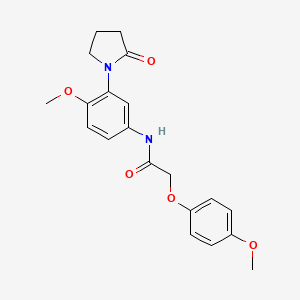 N-(4-methoxy-3-(2-oxopyrrolidin-1-yl)phenyl)-2-(4-methoxyphenoxy)acetamide