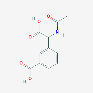 molecular formula C11H11NO5 B2514110 3-(Acetamido(carboxy)methyl)benzoic acid CAS No. 103646-39-5