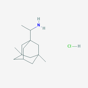 molecular formula C14H26ClN B2514111 1-(3,5-Dimethyladamantan-1-yl)ethan-1-amine hydrochloride CAS No. 352444-60-1