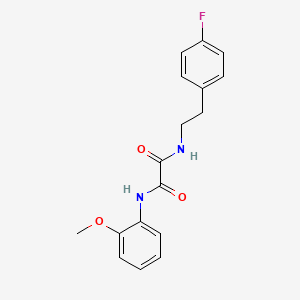 molecular formula C17H17FN2O3 B2514118 N-[2-(4-fluorophenyl)ethyl]-N'-(2-methoxyphenyl)oxamide CAS No. 498536-57-5