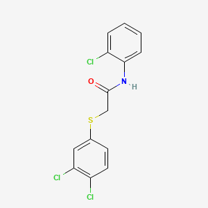 N-(2-chlorophenyl)-2-[(3,4-dichlorophenyl)sulfanyl]acetamide