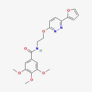 N-(2-((6-(furan-2-yl)pyridazin-3-yl)oxy)ethyl)-3,4,5-trimethoxybenzamide