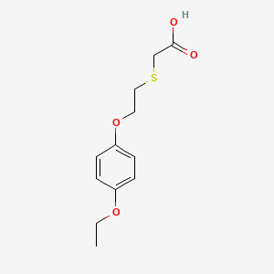 molecular formula C12H16O4S B2514157 2-{[2-(4-Ethoxyphenoxy)ethyl]sulfanyl}acetic acid CAS No. 1097787-95-5