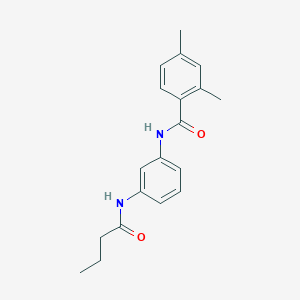 molecular formula C19H22N2O2 B251416 N-[3-(butyrylamino)phenyl]-2,4-dimethylbenzamide 