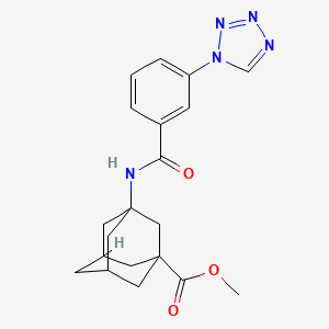 (1r,3s,5R,7S)-methyl 3-(3-(1H-tetrazol-1-yl)benzamido)adamantane-1-carboxylate