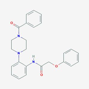 molecular formula C25H25N3O3 B251417 N-[2-(4-benzoylpiperazin-1-yl)phenyl]-2-phenoxyacetamide 