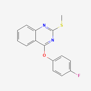 4-(4-Fluorophenoxy)-2-(methylsulfanyl)quinazoline