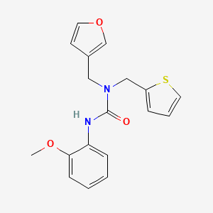 1-(Furan-3-ylmethyl)-3-(2-methoxyphenyl)-1-(thiophen-2-ylmethyl)urea