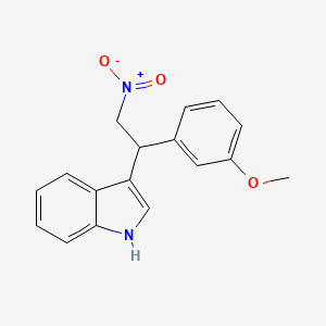 3-[1-(3-methoxyphenyl)-2-nitroethyl]-1H-indole