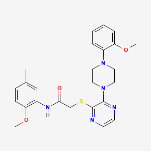 2-[(4-ethyl-5-pyridin-3-yl-4H-1,2,4-triazol-3-yl)thio]-N-(4-fluorobenzyl)acetamide