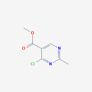 molecular formula C7H7ClN2O2 B2514189 Methyl 4-chloro-2-methylpyrimidine-5-carboxylate CAS No. 1191094-17-3