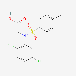 molecular formula C15H13Cl2NO4S B2514193 N-(2,5-dichlorophenyl)-N-[(4-methylphenyl)sulfonyl]glycine CAS No. 884987-88-6