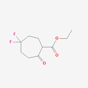 Ethyl 5,5-difluoro-2-oxocycloheptane-1-carboxylate