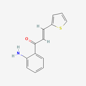 molecular formula C13H11NOS B2514201 (E)-1-(2-氨基苯基)-3-(2-噻吩基)-2-丙烯-1-酮 CAS No. 952577-91-2