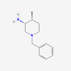molecular formula C13H20N2 B2514209 (3R,4R)-1-benzyl-4-methylpiperidin-3-amine CAS No. 1251908-67-4; 2026634-40-0