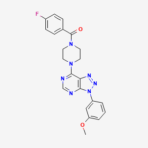 (4-fluorophenyl)(4-(3-(3-methoxyphenyl)-3H-[1,2,3]triazolo[4,5-d]pyrimidin-7-yl)piperazin-1-yl)methanone