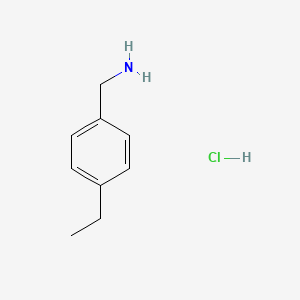 molecular formula C9H14ClN B2514240 (4-Ethylphenyl)methanamine hydrochloride CAS No. 102494-85-9