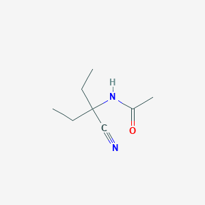 molecular formula C8H14N2O B2514269 N-(3-cyanopentan-3-yl)acetamide CAS No. 100911-83-9