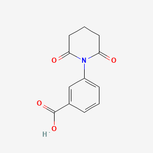 molecular formula C12H11NO4 B2514277 3-(2,6-Dioxopiperidin-1-yl)benzoic acid CAS No. 140213-08-7