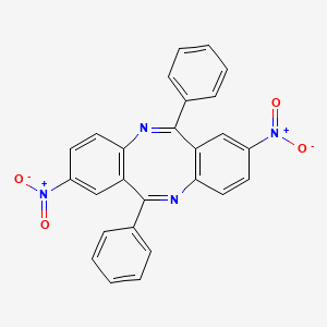 molecular formula C26H16N4O4 B2514287 2,8-Dinitro-6,12-diphenyldibenzo[b,f][1,5]diazocine CAS No. 5688-65-3