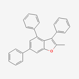 molecular formula C27H20O B2514298 2-Methyl-3,4,6-triphenyl-1-benzofuran CAS No. 197359-75-4